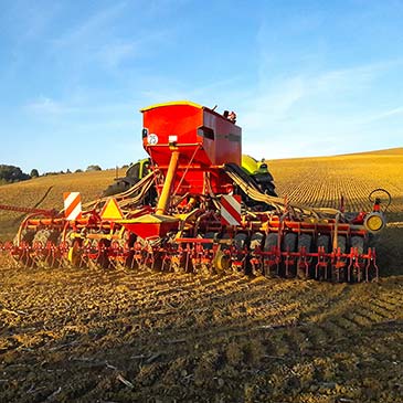 Beispielhafte Agrarmaschine, für die Schlauchtechnik angeboten wird